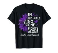 Violencia doméstica Concienciación Girasol Violencia doméstica Camiseta