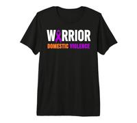 Violencia Doméstica Guerrero - Conciencia sobre la Violencia Doméstica Camiseta Premium