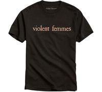 Violent Femmes - T-Shirt # M Unisex Black # Salmon Pink Vintage Logo