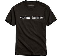 Violent Femmes White Logo Oficial Camiseta para Hombre (X-Large)