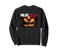 Violent Night Movie Logo and Santa Hammer Sudadera