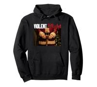 Violent Night Movie Logo and Santa Hammer Sudadera con Capucha