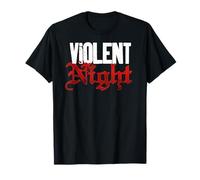 Violent Night Santa Hammer In Hand Front & Back Camiseta