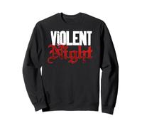 Violent Night Santa Hammer In Hand Front & Back Sudadera