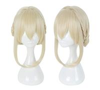 Violet Evergarden Cosplay Anime Violet Evergarden Disfraz Mujer Disfraz de anime japonés Vestido y peluca Talla única Beige