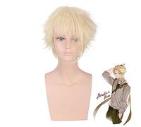Violet Evergarden Gilbert Benedict Blue Cosplay Peluca Beige Resistente Al Calor Pelo Sintético Perucas Pelucas Para Hombres Pl-272