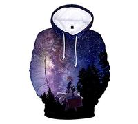 Violet Evergarden Sudaderas con Capucha de Manga Larga Otoño Invierno Pullover Impresión Digital 3D Hoodies Suelto Abrigo Suéter Casual Camisa Tops para Amantes del Anime