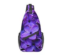 Violet Flower Hammerhead Sharks Hombre Mujer Sling Mochila Bolsa de Pecho Multiusos Mochila de Viaje Bolsa Cruzada antirrobo