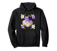 Violet Flower with Daisies For Spring Girls Cute GNOME Sudadera con Capucha