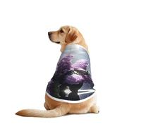 Violet Flowers in The Church - Camiseta para perro, chaleco transpirable y refrescante para perros grandes, protección solar, uso cómodo para Golden Retriever, Husky, Alaska, actividades al aire libre
