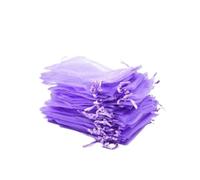 Violet Lot DE 50 Couleur Organza Cordon Cadeau Sac Pochette Wrap Party/Jeu/Mariage (12 x 17)