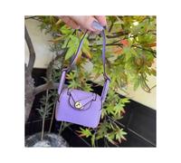 (Violet)Mini Lindy Cartera Accesorio para Estuche Soporte con Paquete de Uso Versátil Llavero Colgante