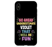 Violet Personalized Women's Gift Custom Violet Carcasa para iPhone XS MAX
