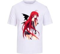 Violet Tammy Anime High School DXD Rias Gremory T-Shirts Unisex tee White Size L