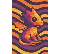 Violet Waves Dragon || Lined Notebook, 6x9, 120 Pages: A bold and bright space for journaling, planning, or creative sparks