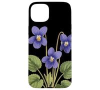 Violeta Flor Nombre Científico Vintage Ilustración Flores Carcasa para iPhone 15 Plus