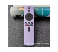 (VIOLETA) Funda protectora de silicona para control remoto de Xiaomi Mi Box S/4x, suave, lisa y a prueba de golpes