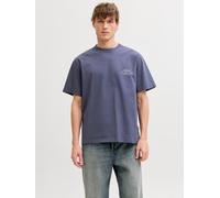 Violeta Hombres Cotton Camiseta Impresión Posterior XL EU