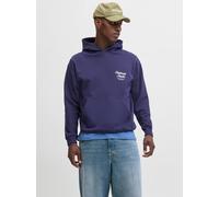 Violeta Hombres Cotton/In/Conversion/Cotton/Recycled/Polyester Sudadera Con Capucha Impresión Posterior L EU