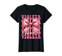 Violeta - Lazo de Coqueta con Nombre estético para Mujeres y niñas Camiseta