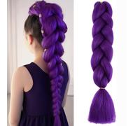 Violeta Oscuro Extension Per Treccine Africane 24" Ombre Jumbo Treccia Extension Capelli Fibra Sintetica Treccia Di Scatola Crochet Twist Intrecciare