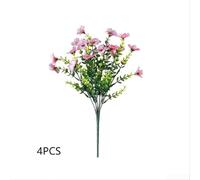 Violetas de imitación bellamente diseñadas en un conjunto de cuatro perfectas para cualquier tema de decoración en eventos (rosa)