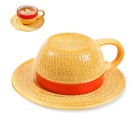 Violetfox One Piece Taza, Luffy Anime Taza de Cerámica Taza de Café de Cerámica de Dibujos Animados Animados de Cerámica Anime Taza de Café de Leche para Navidad Aniversario Cumpleaños Regalo (Luffy)