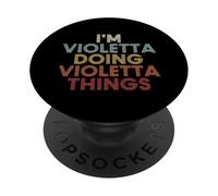 Violetta Name Violetta Personalized Name First Given PopSockets PopGrip Adhesivo