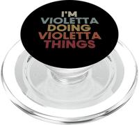 Violetta Name Violetta Personalized Name First Given PopSockets PopGrip para MagSafe