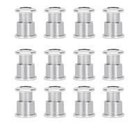 Violiica 12 tornillos y tuercas para platos individuales, dobles y triples, aleación para cierres de bicicleta, 6,5 mm/8,5 mm, plata para bicicletas de montaña y carretera
