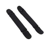 Violiica 2 asas para tabla de rescate de tabla de surf, pasamanos suaves de neopreno para tablas de surf, negro, 40 cm de largo
