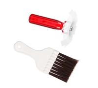 Violiica 2 peines de aleta condensadora de aire acondicionado y cepillo de limpieza para bobina de CA, evaporador, refrigerador