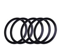 Violiica 5 juntas espaciadoras de buje de rueda de inercia de aleación de aluminio para pedalier de bicicleta, 13 mm de grosor, rojo/negro, 42 mm de diámetro exterior