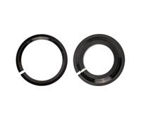 Violiica Adaptador de conversión de dirección cónica recta para bicicleta, corona para junta de anillo para horquillas de 30 mm y 39,8 mm, auriculares de aleación de aluminio para junta de anillo para