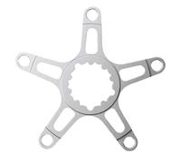 Violiica Adaptador de manivela de plato para conversión 110BCD 130BCD, montaje directo de aleación de aluminio 6061 para actualización de bicicleta con desplazamiento de 0 mm, ajuste ligero CNC de