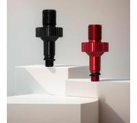 Violiica Adaptador de válvula de bomba de aire de choque trasero para bicicleta RockShox para Monarch para DT Marzocchi, horquilla de aleación de aluminio con juntas tóricas de repuesto, negro para