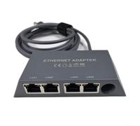 Violiica Adaptador Gigabit Ethernet para Starlink 3 V4 de 4 puertos RJ45 Splitter 0.5m Cable de conexión de alta velocidad para PC Consola Hogar (0.5M/0.5 m)
