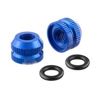 Violiica Aleación de aluminio para válvula de neumático de bicicleta para una mayor estanqueidad y fácil instalación para fuerza en rojo/azul/negro/dorado