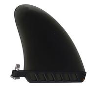 Violiica Aleta central suave con tornillo, aleta flexible de PVC para tabla de surf, SUP y longboards, compatible con caja de aleta de longboard estándar, color negro