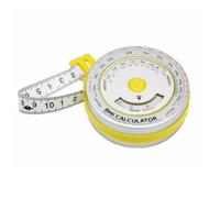 Violiica BMI - Cinta métrica retráctil con índice de masa corporal con calculadora, herramienta de medición de dieta y fitness de 150 cm para cuerpo, cintura, cadera, brazo