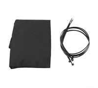 Violiica Bolsa de recogida para aspiradora de hojas, tela no tejida resistente a desgarros con cremallera, cuello de montaje de 30 cm para GE-CL 36 Li E-Solo, para Gardenic Hof 3000W