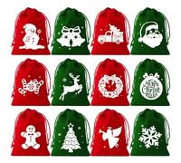 Violiica Bolsas de terciopelo con cierre de cordón para recuerdos de fiesta de vacaciones y almacenamiento de dulces, 10 x 12 cm, juego de 12