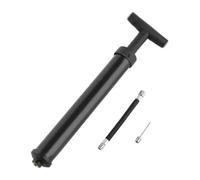 Violiica Bomba de mano con manómetro para balones de fútbol, baloncesto, voleibol, válvula ajustable, boquilla giratoria y varilla telescópica, incluye aguja de pelota y manguera