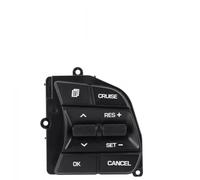 Violiica Botón de interruptor de volante de control de crucero para Hyundai Sonata 2016-2019, lado derecho, repuesto OEM