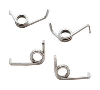 Violiica Carrete de pesca de fundición Reset Spring para DAIWA ZILLION TATULA COASTAL SV TW Piezas de repuesto de metal 0.8mm Alambre de color plateado 4 piezas (A)