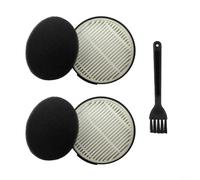 Violiica CFTS72 - Kit de filtros de repuesto para aspiradora Iris Ohyama SCD-120P SCD-121P SCD-181P SCD-184P HEPA filtros de escape y filtros de esponja con cepillo de limpieza (paquete de 2)