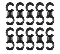 Violiica Clips de cable de nailon reforzado para bicicletas de montaña y carretera, organizador de alambre en forma de S/C, capacidad para 2-4 cables, 5 colores (negro/azul/amarillo/rojo/verde)