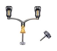 Violiica CNC Metal Dual Handle Replacement for 1000 2000 3000 Series Casting Fishing Reels, Black