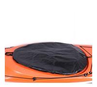 Violiica Cubierta de cabina de kayak, falda impermeable para kayak, remo y rafting, delantal de poliéster reutilizable, negro, 90 x 55 cm