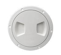 Violiica Cubierta de escotilla de cubierta marina ABS de 5 pulgadas, impermeable y antideslizante, puerto de inspección para yates, barcos y autocaravanas, color negro